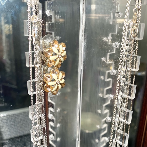 Mahogany Wood Jewelry Box & Necklace Stand - Picture 6 of 6